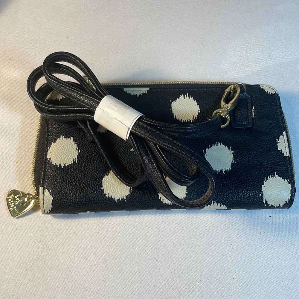 Betsey Johnson Black and White Striped Wallet
